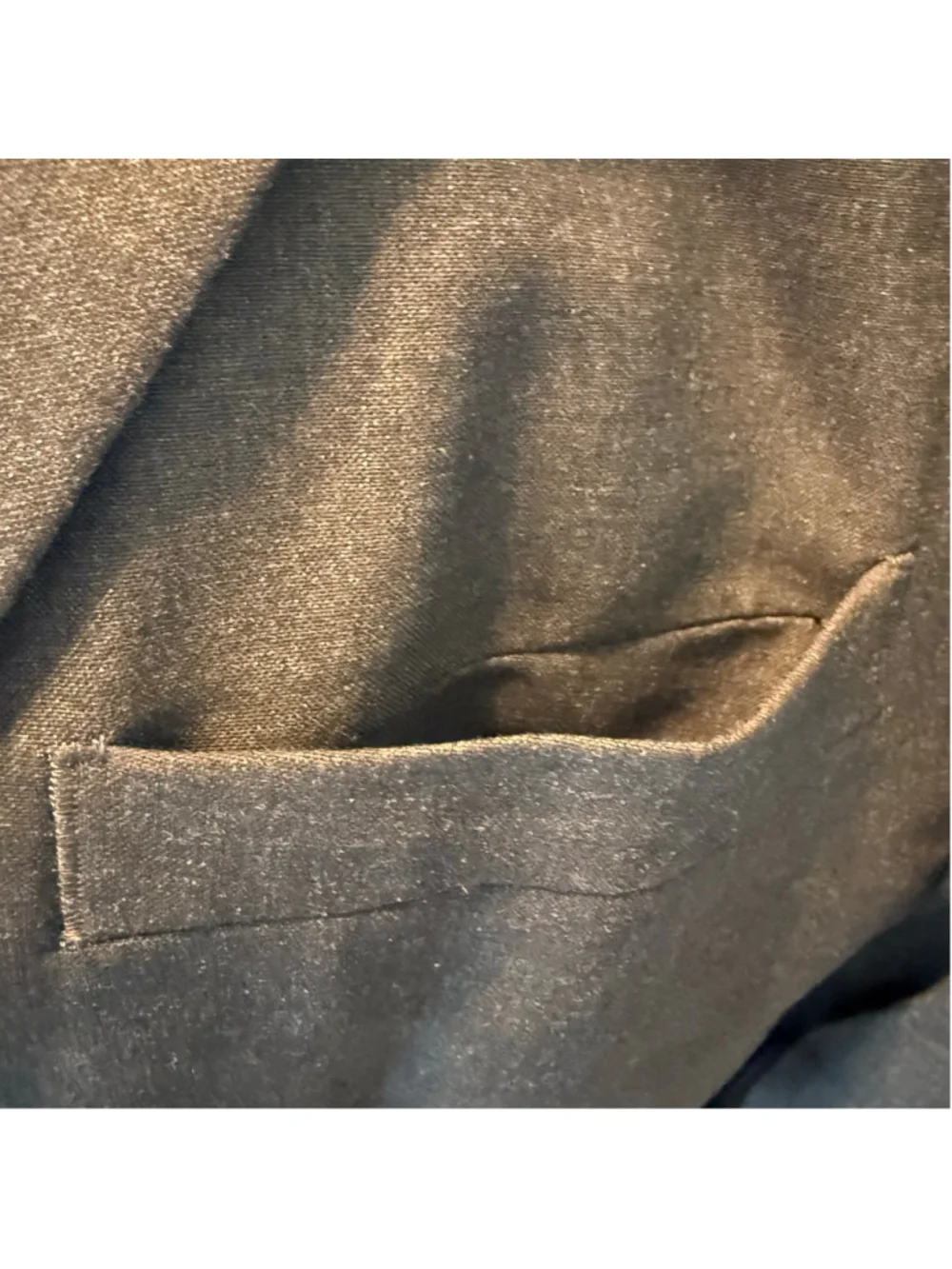 Egara Men’s Blazer 42L Skinny Fit Stretch Charcoal Gray 2 Button Coat